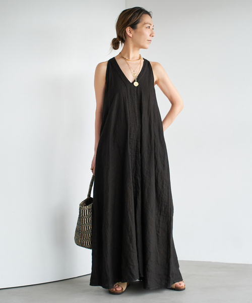 JOIN CLOTHES/ジョインクローズ】LINES STRING DRESS
