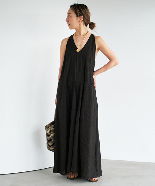Deuxieme Classe(ドゥーズィエムクラス)の「【JOIN CLOTHES/ジョインクローズ】LINES STRING DRESS(ワンピース・レディース・ブラック・FREE)」の3枚目の写真