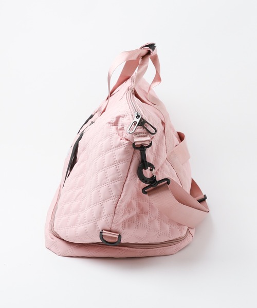 【Puppyangel/パピーエンジェル】キルティングキャリーバッグ ピンク Maison de FLEUR ペットキャリー サイドリボンキャリーバッグ