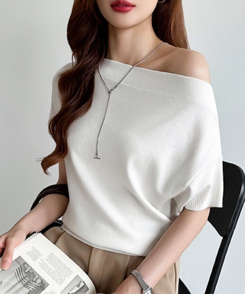 セール】マルチウェイ オフショルトップス サマーニット オフ