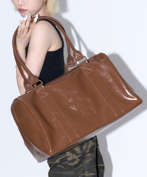 17HR（セブンティーンアワーズ）の「【大容量収納可】ボストンバッグ（ボストンバッグ・レディース・ブラック/ブラウン・FREE）」の11枚目の写真