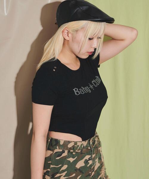 dispark（ディスパーク）の「DISPARK/ボディスーツピチT（Tシャツ/カットソー・レディース・ブラウン/ブラック・FREE）」の19枚目の写真