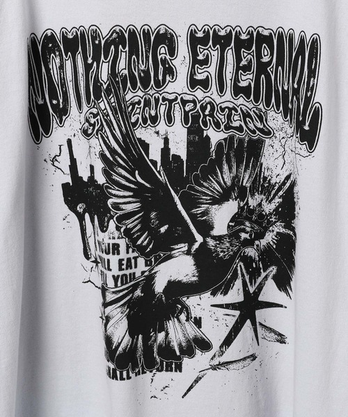 SAINTPAIN（セイントペイン）の「【UNISEX】SAINTPAIN／PIGEONラグランT（Tシャツ/カットソー・レディース・ブルー/ブラック・MEDIUM/LARGE）」の8枚目の写真