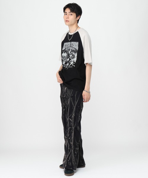 SAINTPAIN（セイントペイン）の「【UNISEX】SAINTPAIN／PIGEONラグランT（Tシャツ/カットソー・レディース・ブルー/ブラック・MEDIUM/LARGE）」の16枚目の写真