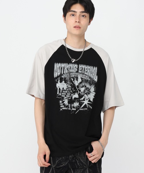 SAINTPAIN（セイントペイン）の「【UNISEX】SAINTPAIN／PIGEONラグランT（Tシャツ/カットソー・レディース・ブルー/ブラック・MEDIUM/LARGE）」の18枚目の写真