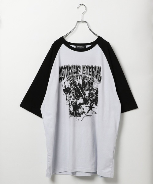 SAINTPAIN（セイントペイン）の「【UNISEX】SAINTPAIN／PIGEONラグランT（Tシャツ/カットソー・レディース・ブルー/ブラック・MEDIUM/LARGE）」の21枚目の写真