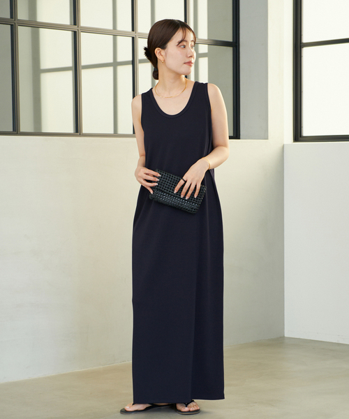翌日発送　今季新品　Plage リブタンクワンピース 　ブラック　36 Plage - 翌日発送 今季新品 Plage リブタンクワンピース