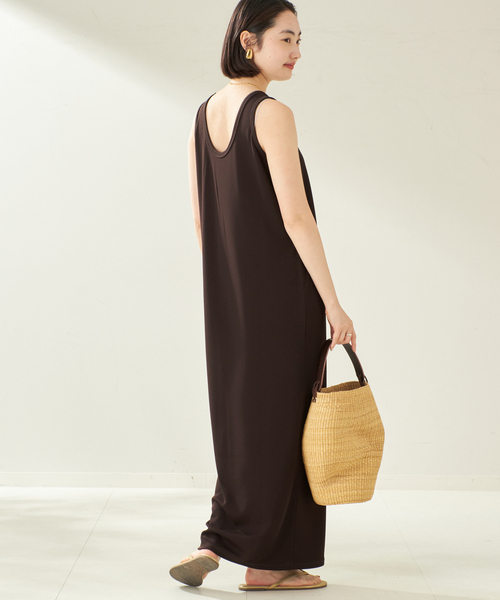 plage（プラージュ）の「《WEB限定追加》リブタンクワンピース 5（ワンピース・レディース・ブラウン・36/38）」の6枚目の写真