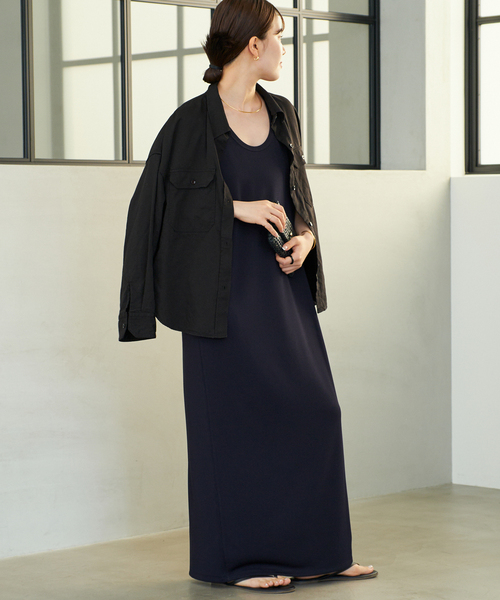 ★もふワンコ【新品未使用】plage リブタンクワンピース WEB限定追加》リブタンクワンピース 5（ワンピース）｜Plage