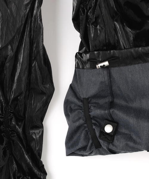 ROYAL FLASH（ロイヤルフラッシュ）の「A.F ARTEFACT/エーエフ・アーティファクト/Leather Tex Gather Wide Pant（その他パンツ・メンズ・ブラック・3/2）」の12枚目の写真