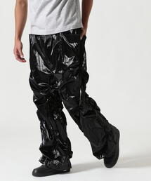ROYAL FLASH | A.F ARTEFACT/エーエフ・アーティファクト/Leather Tex Gather Wide Pant(その他パンツ)
