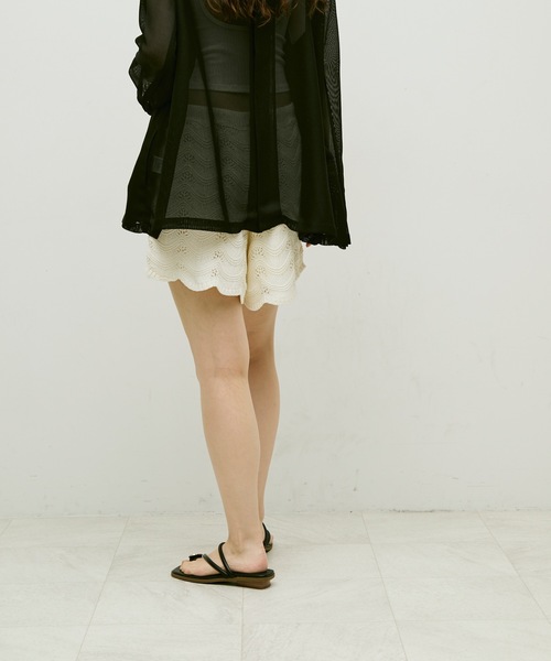 Lutim by u（ルチバイユー）の「Lace knit shorts / レース編みショートパンツ（その他パンツ・レディース・ブラック/ナチュラル・FREE）」の11枚目の写真