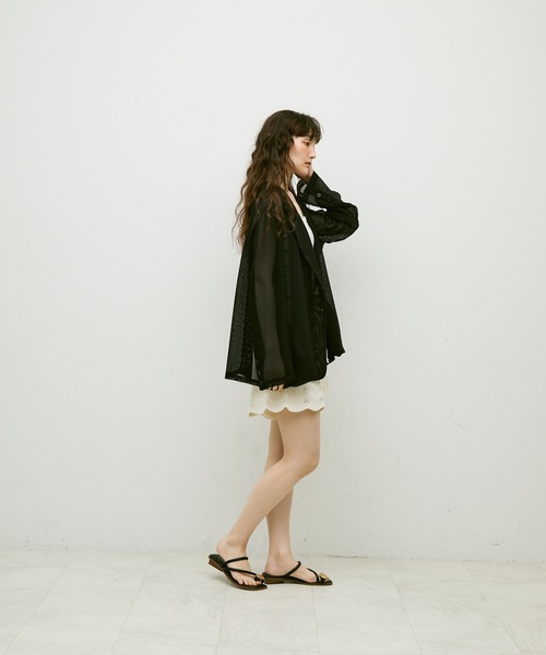 Lutim by u（ルチバイユー）の「Lace knit shorts / レース編みショートパンツ（その他パンツ・レディース・ブラック/ナチュラル・FREE）」の13枚目の写真