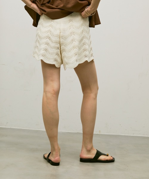 THE TOE　Châtelet Knit Pants　ニットショートパンツ セール】ニットショートパンツ（その他パンツ）｜WC（ダブル