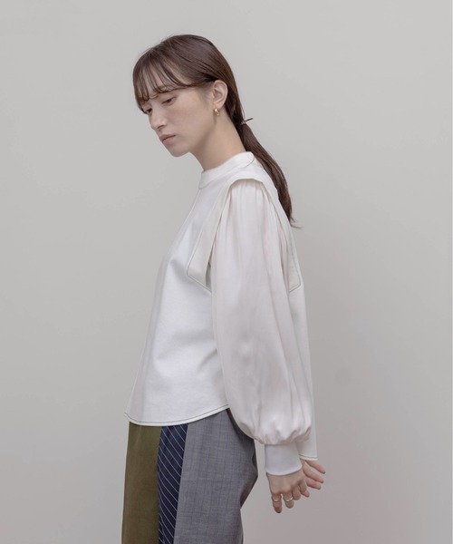 Eimee Law(エイミーロウ)の「布帛スリーブ ライトポンチトップス(その他トップス・レディース・ライトブラウン/オフホワイト/ブラック・FREE)」の10枚目の写真