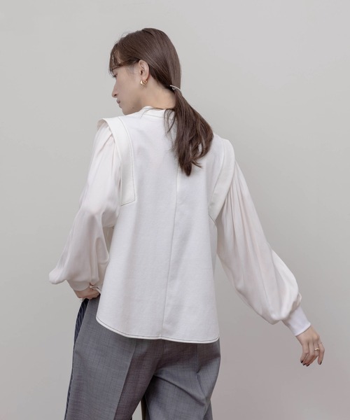 Eimee Law(エイミーロウ)の「布帛スリーブ ライトポンチトップス(その他トップス・レディース・ライトブラウン/オフホワイト/ブラック・FREE)」の11枚目の写真