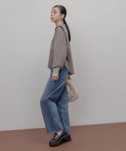 Eimee Law(エイミーロウ)の「布帛スリーブ ライトポンチトップス(その他トップス・レディース・ライトブラウン/オフホワイト/ブラック・FREE)」の14枚目の写真