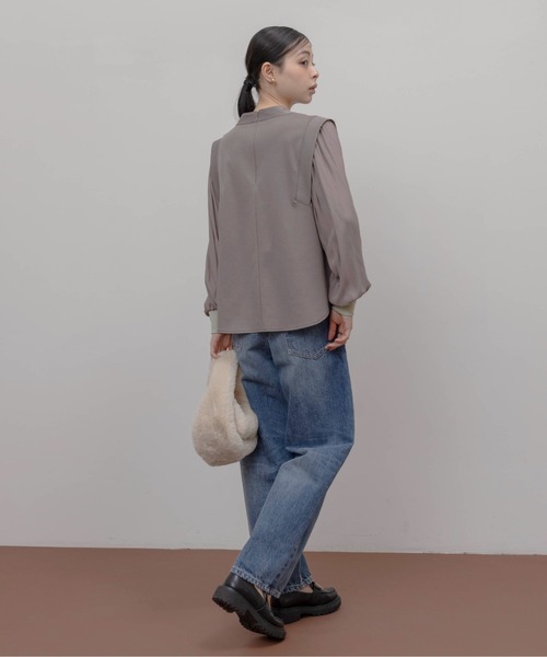 Eimee Law(エイミーロウ)の「布帛スリーブ ライトポンチトップス(その他トップス・レディース・ライトブラウン/オフホワイト/ブラック・FREE)」の15枚目の写真