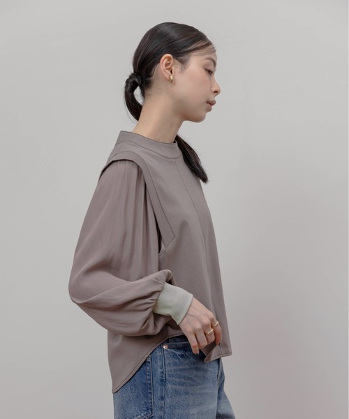Eimee Law(エイミーロウ)の「布帛スリーブ ライトポンチトップス(その他トップス・レディース・ライトブラウン/オフホワイト/ブラック・FREE)」の21枚目の写真