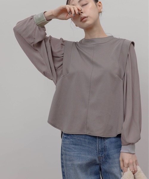 Eimee Law(エイミーロウ)の「布帛スリーブ ライトポンチトップス(その他トップス・レディース・ライトブラウン/オフホワイト/ブラック・FREE)」の17枚目の写真