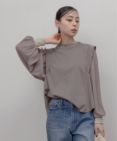Eimee Law(エイミーロウ)の「布帛スリーブ ライトポンチトップス(その他トップス・レディース・ライトブラウン/オフホワイト/ブラック・FREE)」の16枚目の写真