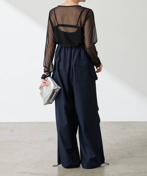 COLLAGE GALLARDAGALANTE(コラージュガリャルダガランテ)の「チュールロンT(Tシャツ/カットソー・レディース・ブラック/オフホワイト・FREE)」の20枚目の写真