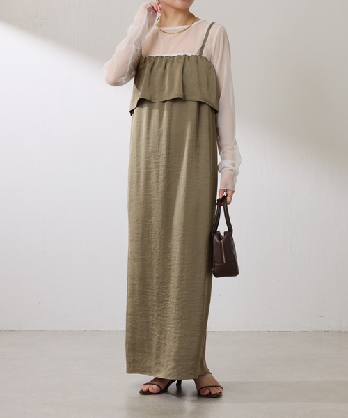 COLLAGE GALLARDAGALANTE(コラージュガリャルダガランテ)の「チュールロンT(Tシャツ/カットソー・レディース・ブラック/オフホワイト・FREE)」の3枚目の写真