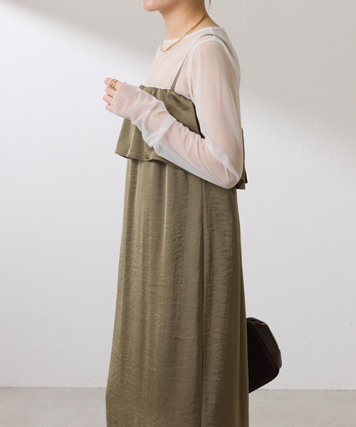 COLLAGE GALLARDAGALANTE(コラージュガリャルダガランテ)の「チュールロンT(Tシャツ/カットソー・レディース・ブラック/オフホワイト・FREE)」の8枚目の写真