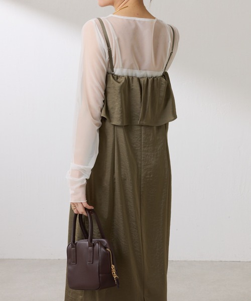 COLLAGE GALLARDAGALANTE(コラージュガリャルダガランテ)の「チュールロンT(Tシャツ/カットソー・レディース・ブラック/オフホワイト・FREE)」の9枚目の写真