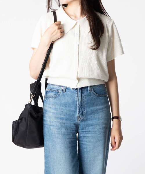 ANYA HINDMARCH（アニヤハインドマーチ）の「ANYA HINDMARCH E/W Tote Mini Eyes in ECONYLR regenerated Nylon アニヤハインドマーチ トートバッグ（トートバッグ・レディース・ブラック・FREE）」の5枚目の写真