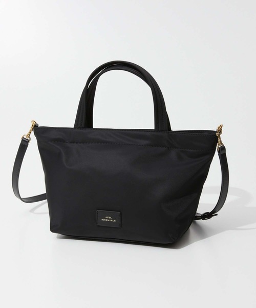 ANYA HINDMARCH（アニヤハインドマーチ）の「ANYA HINDMARCH E/W Tote Mini Eyes in ECONYLR regenerated Nylon アニヤハインドマーチ トートバッグ（トートバッグ・レディース・ブラック・FREE）」の9枚目の写真