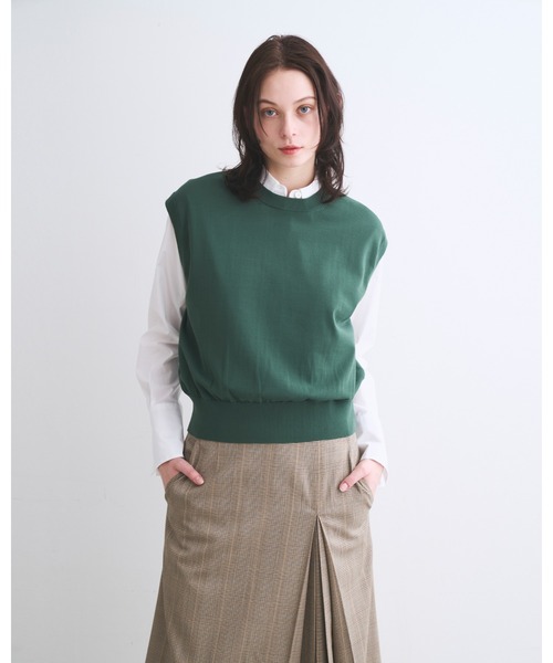 Traditional Weatherwear（トラディショナルウェザーウェア）の「AWRE（ニット/セーター・レディース・グリーン/グレー系その他/ブラック・S）」の3枚目の写真