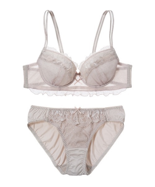 GiRLS by PEACH JOHN(ガールズバイピーチジョン)の「【選べるデザイン♪ほど良く盛って自然な丸胸】ナチュラルバストメイクレースブラセット(ブラ&ショーツ・レディース・ピンク/レッド/アイボリー/グレイッシュベージュ/ブラック/ブルー/ネイビー/ライトピンク/ミント・C70/C75/D65/D70/D75/E65/E70/E75/B65/B70/B75/C65)」の22枚目の写真