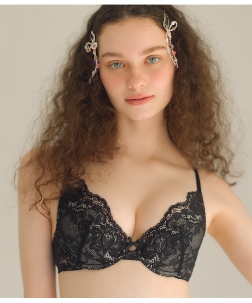 GiRLS by PEACH JOHN(ガールズバイピーチジョン)の「【選べるデザイン♪ほど良く盛って自然な丸胸】ナチュラルバストメイクレースブラセット(ブラ&ショーツ・レディース・ピンク/レッド/アイボリー/グレイッシュベージュ/ブラック/ブルー/ネイビー/ライトピンク/ミント・C70/C75/D65/D70/D75/E65/E70/E75/B65/B70/B75/C65)」の16枚目の写真