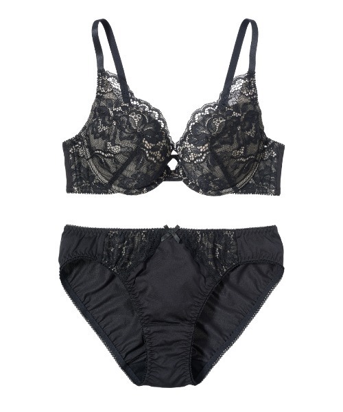 GiRLS by PEACH JOHN(ガールズバイピーチジョン)の「【選べるデザイン♪ほど良く盛って自然な丸胸】ナチュラルバストメイクレースブラセット(ブラ&ショーツ・レディース・ピンク/レッド/アイボリー/グレイッシュベージュ/ブラック/ブルー/ネイビー/ライトピンク/ミント・C70/C75/D65/D70/D75/E65/E70/E75/B65/B70/B75/C65)」の18枚目の写真