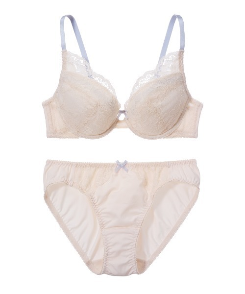 GiRLS by PEACH JOHN(ガールズバイピーチジョン)の「【選べるデザイン♪ほど良く盛って自然な丸胸】ナチュラルバストメイクレースブラセット(ブラ&ショーツ・レディース・ピンク/レッド/アイボリー/グレイッシュベージュ/ブラック/ブルー/ネイビー/ライトピンク/ミント・C70/C75/D65/D70/D75/E65/E70/E75/B65/B70/B75/C65)」の15枚目の写真