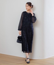 form forma（フォルムフォルマ）の「【kaene】スパンコールヤーンドレス/結婚式/パーティー/お呼ばれ（ドレス）」