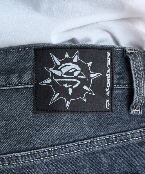 90s Quicksilver デニム カーゴ バギーパンツ 十字架 ハーフ QUIKSILVER クイックシルバー ロングパンツ デニム メンズ