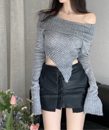 オフショル」に該当するその他トップス（グレー/灰色系）ファッション