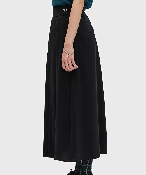 FRED PERRY（フレッドペリー）の「Pleated Skirt／プリーツスカート（スカート・レディース・ブラック・8/6/10）」の5枚目の写真