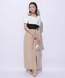 Mystrada オーガンジー刺繍ナロースカート タグ付き新品！mystrada オーガンジー刺繍ナロースカート