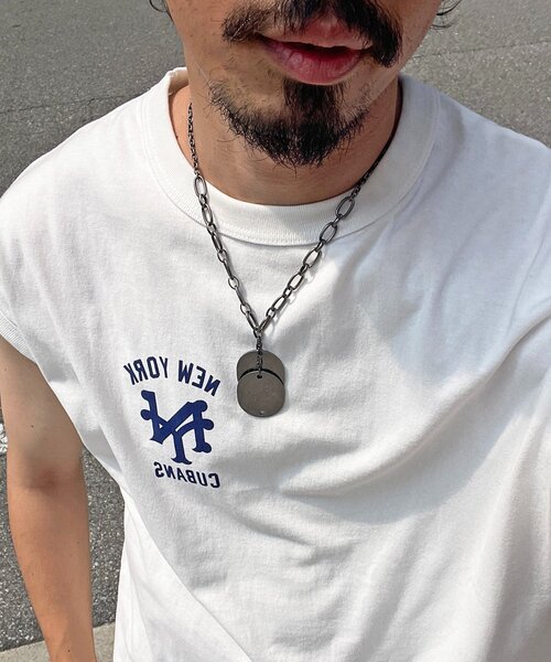 CPCM（シーピーシーエム）の「【GENKI監修】ドッグタグチェーンネックレス（ネックレス・メンズ・ブラック・FREE）」の13枚目の写真