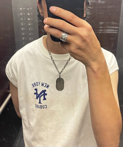 CPCM（シーピーシーエム）の「【GENKI監修】ドッグタグチェーンネックレス（ネックレス・メンズ・ブラック・FREE）」の14枚目の写真