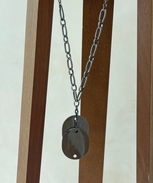 CPCM（シーピーシーエム）の「【GENKI監修】ドッグタグチェーンネックレス（ネックレス・メンズ・ブラック・FREE）」の19枚目の写真