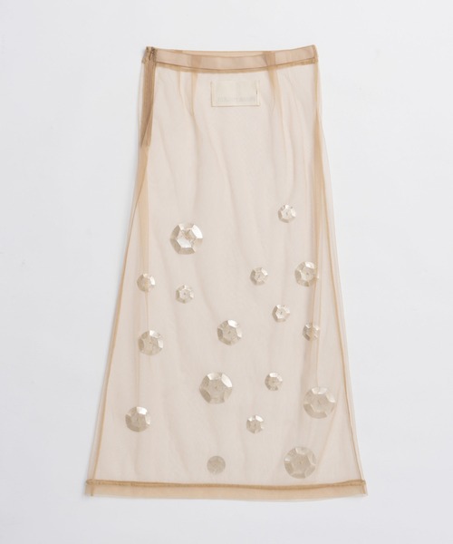 PRANK PROJECT(プランクプロジェクト)の「スパンコールスカート / Sequin Skirt(スカート・レディース・ベージュ/ブラック・FREE)」の15枚目の写真