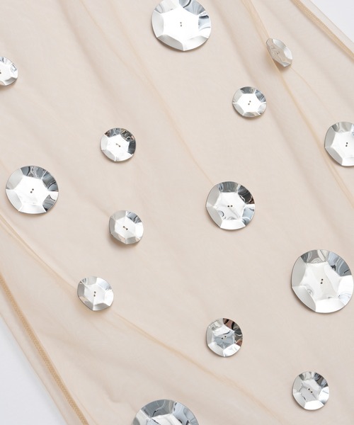 PRANK PROJECT(プランクプロジェクト)の「スパンコールスカート / Sequin Skirt(スカート・レディース・ベージュ/ブラック・FREE)」の13枚目の写真