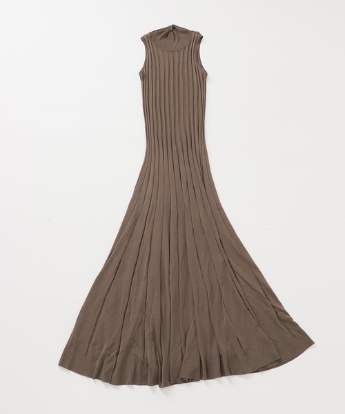 Noble（ノーブル）の「【NOBLE×L'AUBE BLANC】シアーワイドリブニットワンピース（ワンピース・レディース・ブラウン/ネイビー・36/38）」の12枚目の写真