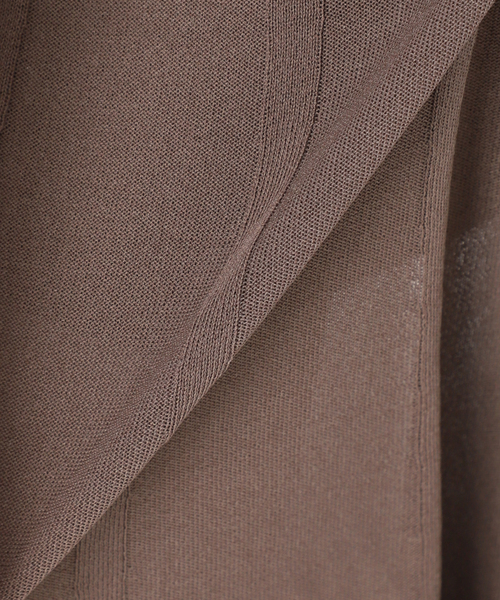 Noble（ノーブル）の「【NOBLE×L'AUBE BLANC】シアーワイドリブニットワンピース（ワンピース・レディース・ブラウン/ネイビー・36/38）」の7枚目の写真