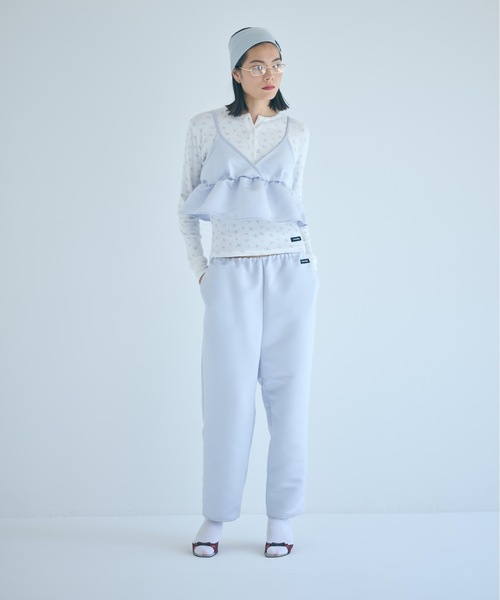 SEA(シー)の「ヘビーサテン トラウザーズ(その他パンツ・レディース・ブルー/ブラック/ピンク・ONE SIZE)」の2枚目の写真