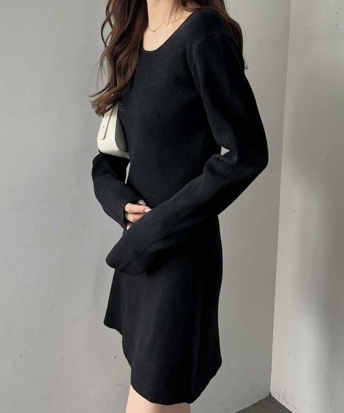 Reformation ブラック ミニ　ワンピース Reformation ブラック ミニ ワンピース